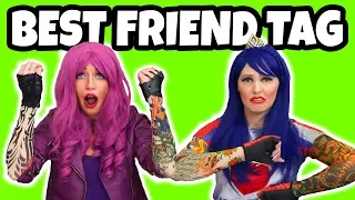 Best Friend Tag Challenge. Descendants Mal vs Evie Real or Fake? Totally TV