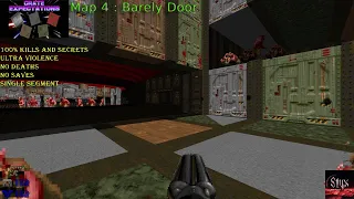 Doom 2 Crate Expectations Map 4 : Barely Door ( Ultra Violence 100% )