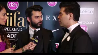 Karan Johar and Fawad Khan at IIFA 2016