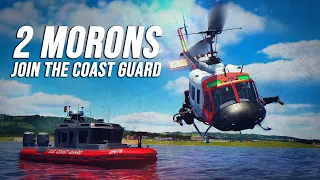 2 Morons Join the Coast Guard & Transport A Nuke | UH-1H Huey | Digital Combat Simulator | DCS |