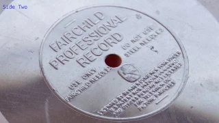 Fairchild Professional Record circa 1936