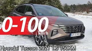 Hyundai Tucson 2021 1.6 T-GDI Acceleration 0-100-140 km/h