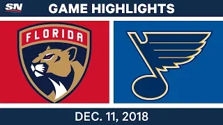 NHL Highlights | Panthers vs. Blues - Dec 11, 2018