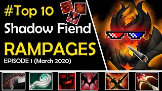 Dota 2 Top 10 Best Shadow Fiend Rampages Episode 1 (February 2020)