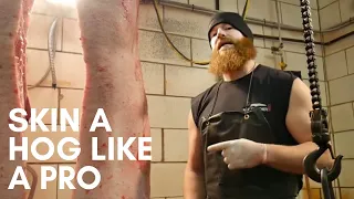 How to Skin a Pig or How to Skin a Hog | By The Bearded Butchers!