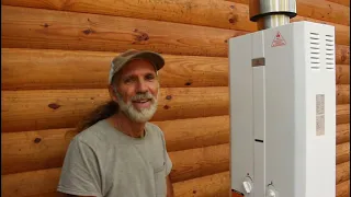 HOT Water on DEMAND at the  OFF GRID Cabin?  How To Install a Tankless Hot Water Heater