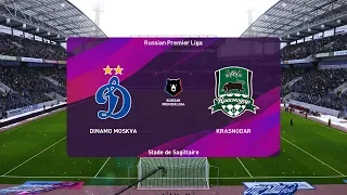 PES 2020 | Dynamo Moscow vs Krasnodar - Russia Premier League | 20 October 2019 | Full Gameplay HD