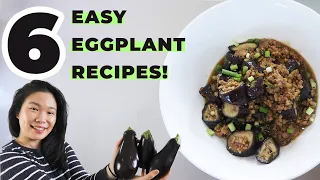 6 EASY EGGPLANT (AUBERGINE) RECIPE DISHES! Tasty Cooking Hacks! How To Cook Eggplant Dinners 6 Ways