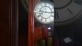 Gustav Becker Factory clock. Mahoń,  rzadko spotykany