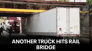 Another big rig strikes rail bridge, despite warnings as officials struggle for solutions