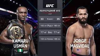 Камару Усман vs Хорхе Масвидаль UFC 251 Полный бой