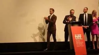 Ryan Gosling, Bradley Cooper and Eva Mendes Introduced at TIFF 2012- The Place Beyond the Pines