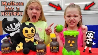 Madison Has a MELTDOWN Opening Bendy and the Ink Machine Mystery Box!!!