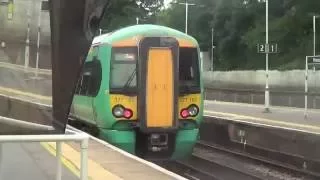 Southern Electrostar 377-161 departing Preston Park Station, 18th June 2016