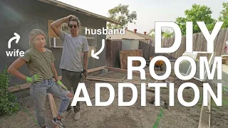 Husband and wife DIY room addition. HERE WE GO! -Vlog #222