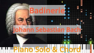 🎹Solo & Chord, Badinerie, Johann Sebastian Bach, Synthesia Piano