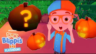 Blippi's Halloween Roblox Pumpkin Hunt! Can You Count Them All?
