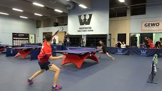 Westchester Table Tennis Center May 2022 Open Singles Final - Sharon Alguetti vs Jishan Liang