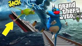 OGGY And JACK IN TORNADO  // GTA 5 [FUNNY]