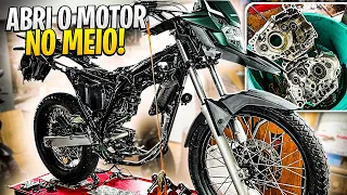 DEU RUIM ABRI O MOTOR DA XRE 300 NO MEIO