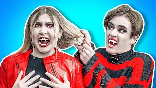 FRATELE meu e VAMPIR! Trucuri și sfaturi extreme ale familiei de vampiri, clip Lumea La La Emoji