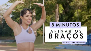 Treino para Secar e AFINAR os Braços em 8 minutos! - Carol Borba