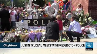 Trudeau joins Fredericton Pride parade after shooting