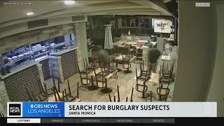 Police searching for trio of burglars who vandalized multiple stores in Santa Monica