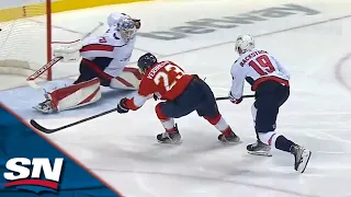 Carter Verhaeghe Steals Puck And Uses Speed To Score On Outstretched Ilya Samsonov At Other End