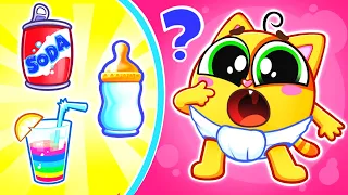 Bottle Milk Feeding Song 🍼😿 | Funny Kids Songs And Nursery Rhymes by Baby Zoo Story