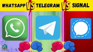 WhatsApp vs Telegram vs Signal ❓| 📱 Comparison Facts Video