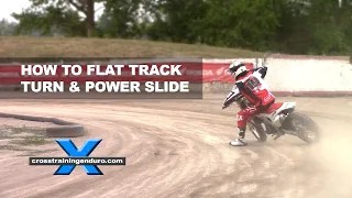 How to flat track turn and power slide on dirt bikes︱Cross Training Enduro