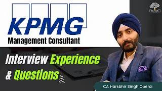 KPMG Interview Questions | Management Consultant Interview | KPMG India Interview Process