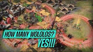 NO TROOPS??? NO ISSUES!!! WE GOT WOLOLOs!!! in Age of Empires 4 [HOW MANY WOLOLOS? YES!!!]