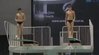 Synchro A+B 3m, Senet Diving Cup Eindhoven 2016