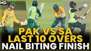 Pakistan vs South Africa | Last 10 Overs | Nail Biting Finish | 1st T20I 2021 | CSA | #SC | MJ2L