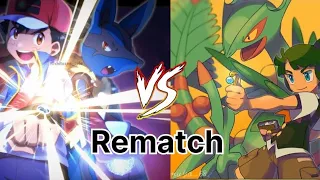 Ash vs Sawyer Rematch, Pokemon battle