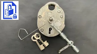 (106) Lock picking for Beginners - Chubb Cruiser picked homemade tension tool & trapped pick wire