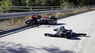 #1 18+ Аварии мотоциклистов сентябрь 2016, ХРУСТы поехали! Подборка жестоких ДТП HD