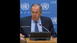 'You suspect that I would not speak in Russian?' Russian FM Lavrov jokes with journalists at UN