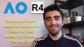 AO R4 Show: Shapo vs. Zverev, Nadal vs. Mannarino, Felix vs. Cilic, Tsitsipas vs. Fritz | Live