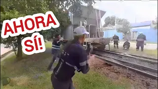 ENCARRILARON LAS TOLVAS CAÍDAS 27-02-2024 Estación CHAJARÍ Ferrocarril G URQUIZA