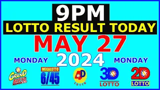 Lotto Result Today 9pm May 27 2024 (PCSO)