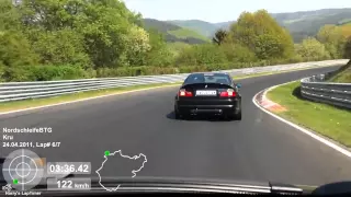 Mini Cooper S R53 Works vs M3 E46 Nordschleife 24.4.2011