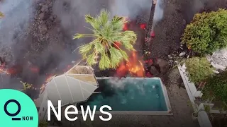 Spain Eruption: Lava Falls into Swimming Pools, Covers Roads and Houses