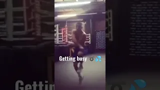 Teofimo Lopez staying in shape getting busy with some crazy skills on the skip rope.