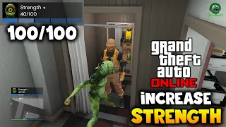 GTAV ONLINE - BEST WAY TO INCREASE STRENGTH!