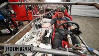 [HOONIGAN] DT 206: $200 Miata Kart Build [Part 9] - Hydro Handbrake and Race Seat Install