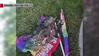 Burned PRIDE flags being investigated
