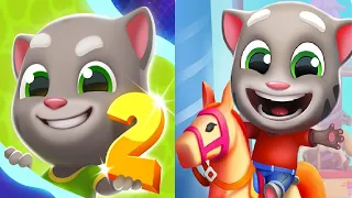 TALKING TOM GOLD RUN 2 VS TALKING TOM FUN FAIR iOS Android Gameplay 2021